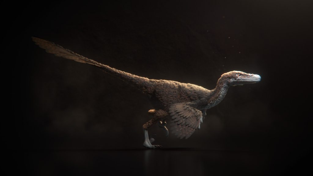 dựng hình khủng long Velociraptor